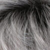 CHROMERT1B Gray & White with 25% Medium Brown Blend & Off-Black Roots