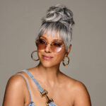 Sleek Style Bun & Bangs